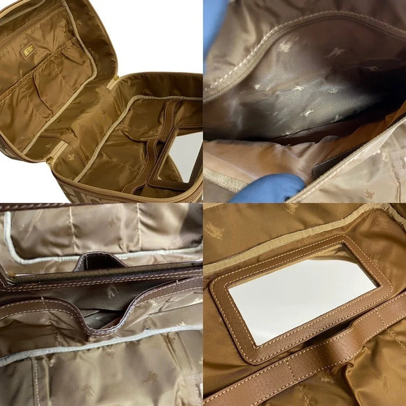 Burberry Mini Boston Bag Canvas Handbag 71695 in Excellent condition - Picture 9 of 9